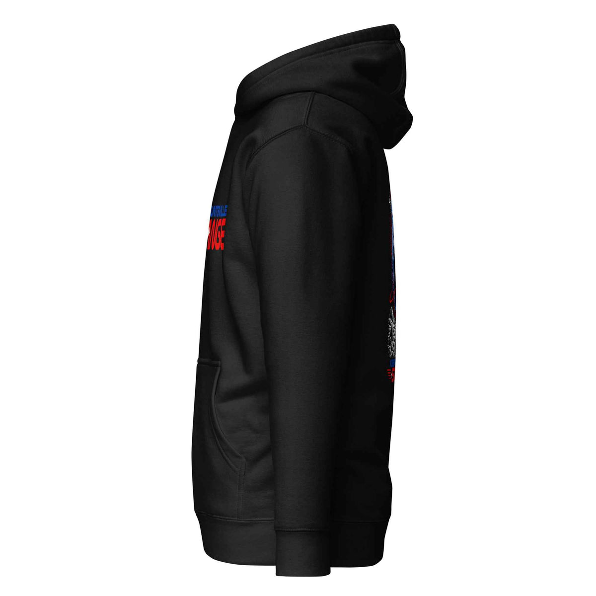 Black Rocket City Astronaut Hoodie, left view