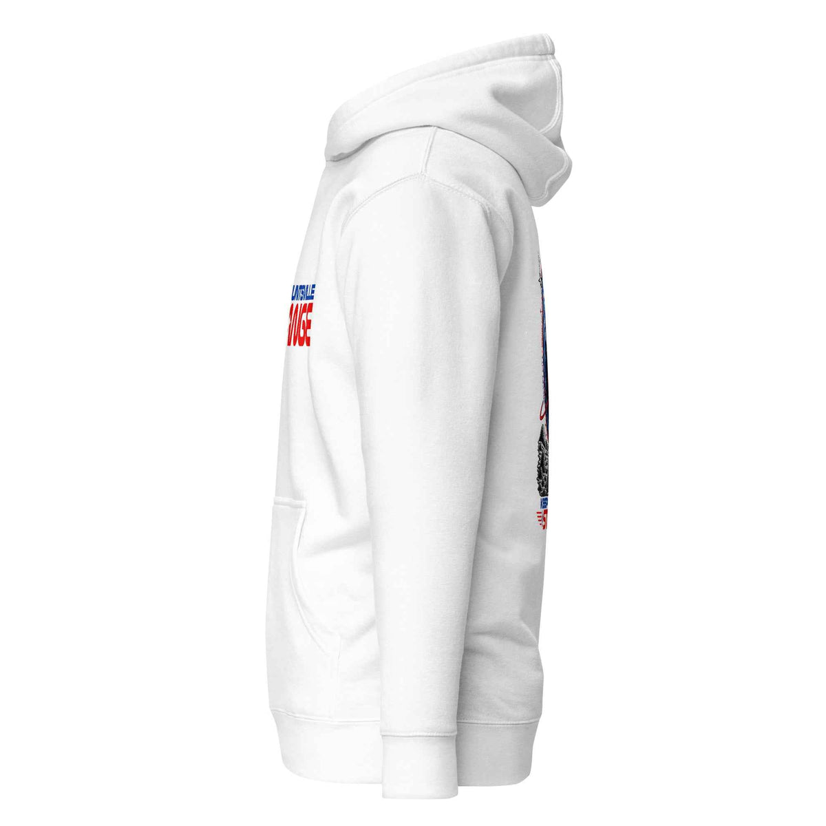 White Rocket City Astronaut Hoodie, left view