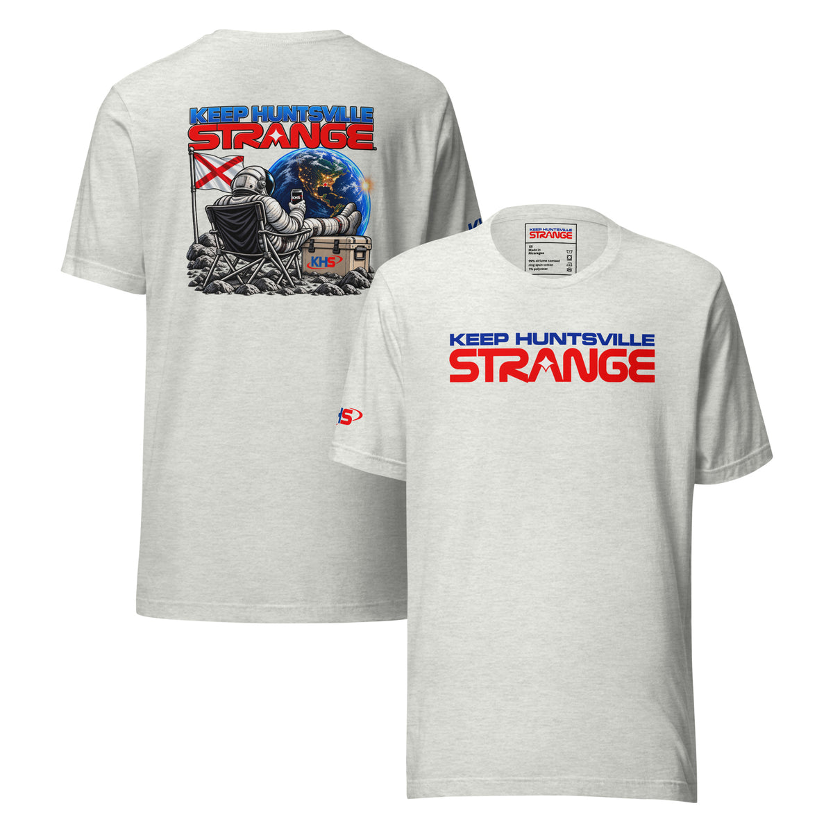 Ash Rocket City Campout T-shirt, front and back views