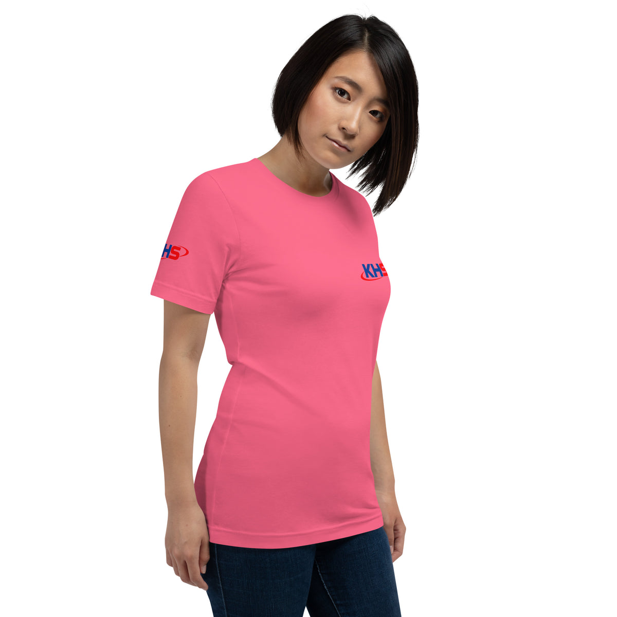 Charity pink Trash Panda Girl Gang Tee, right front view
